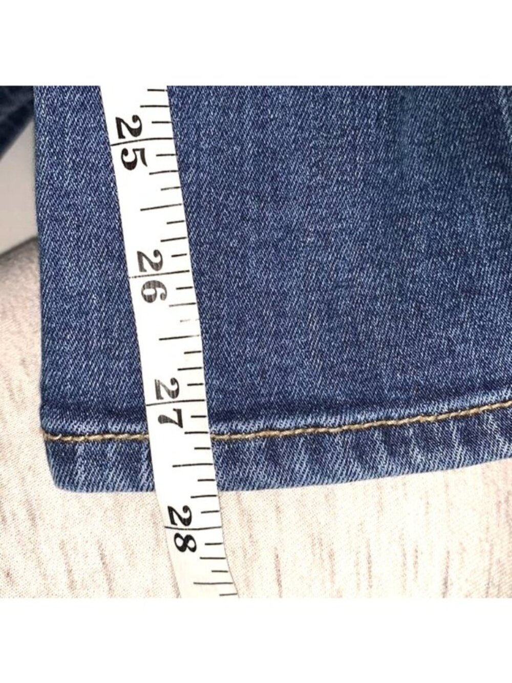Gap Girlfriend Jeans Womens 8R Distressed Mid-Rise Dark Wash Denim Casual Pants - Picture 11 of 12